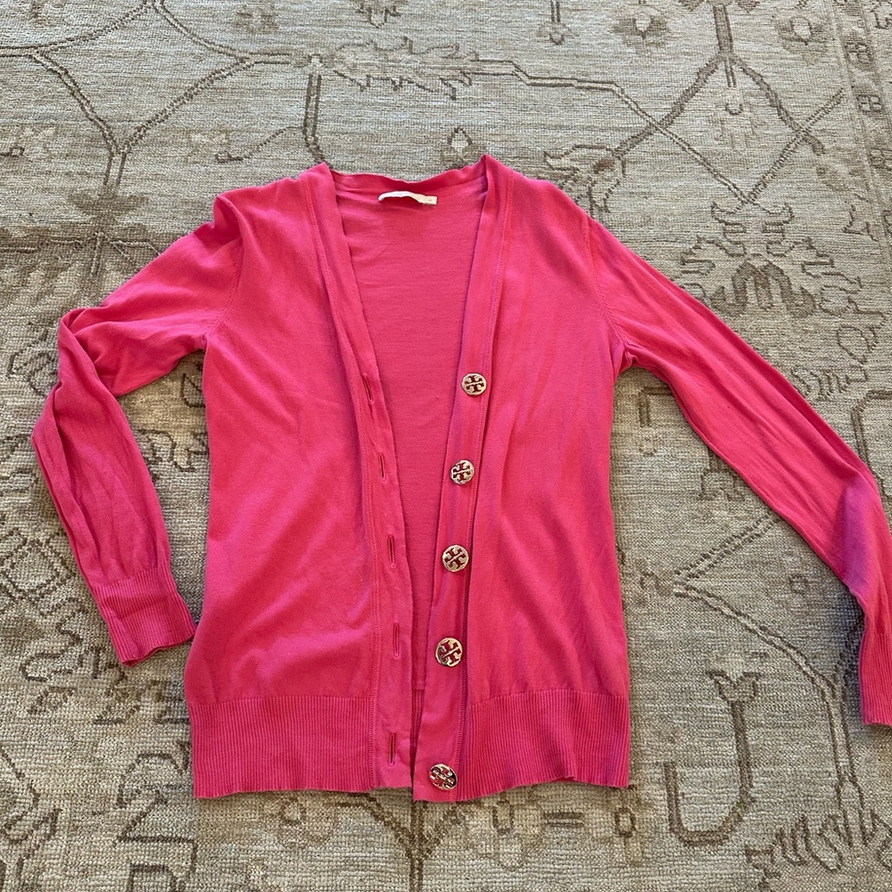 Pink Cardigan Sweater